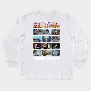 Scarred by 70s Public Information Films Kids Long Sleeve T-Shirt